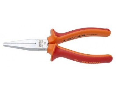 Insulated long flat nose pliers 
