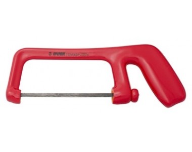 Insulated saw and plastic clamp 